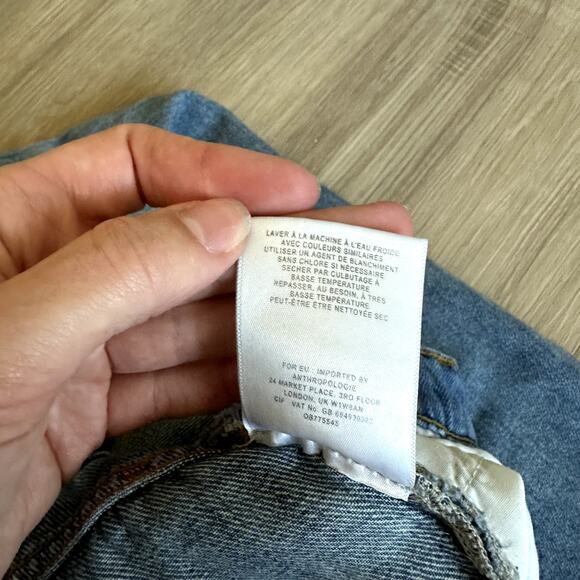 Anthropologie Pilcro and the Letterpress Straight Leg Medium Wash Jeans Size 30 - Picture 9 of 11